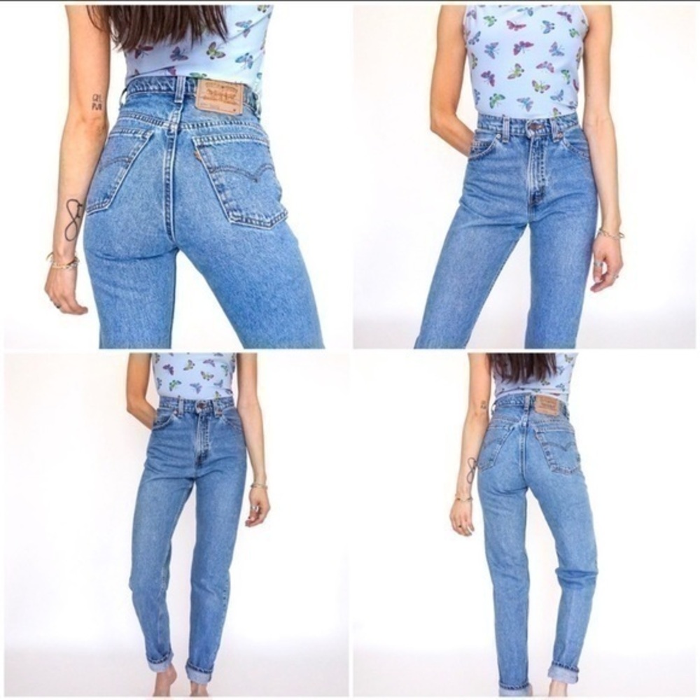 VTG Levi's Orang Tag Slim Fit Tapered Leg Jeans 9